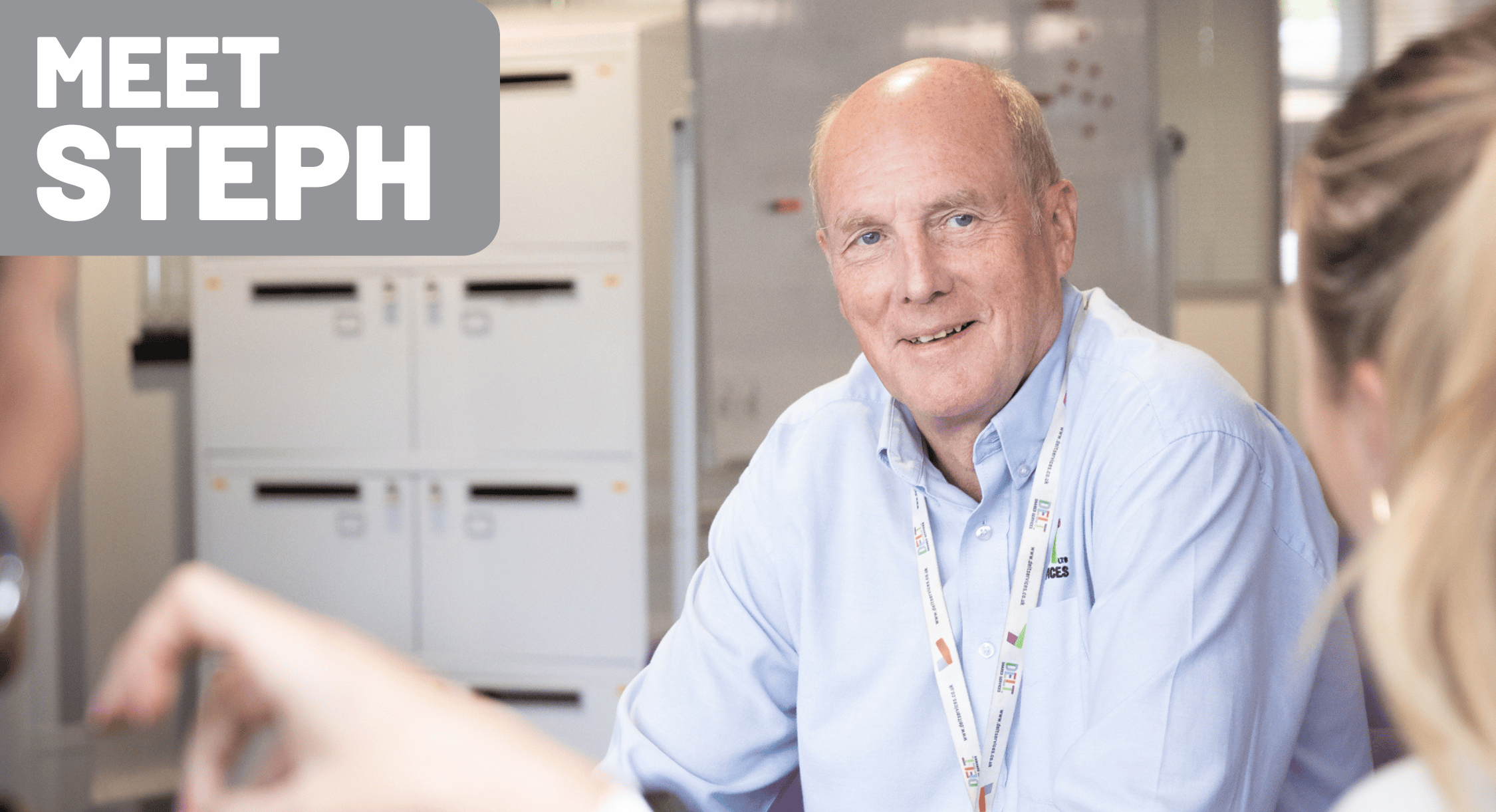 Stephen Smith, Lead Service Delivery Manager at Delt, smiling in office setting